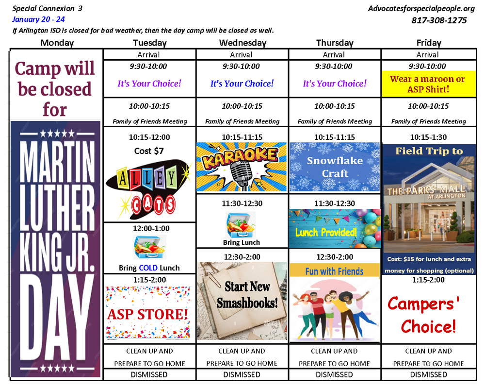 Sample Schedule<br />
