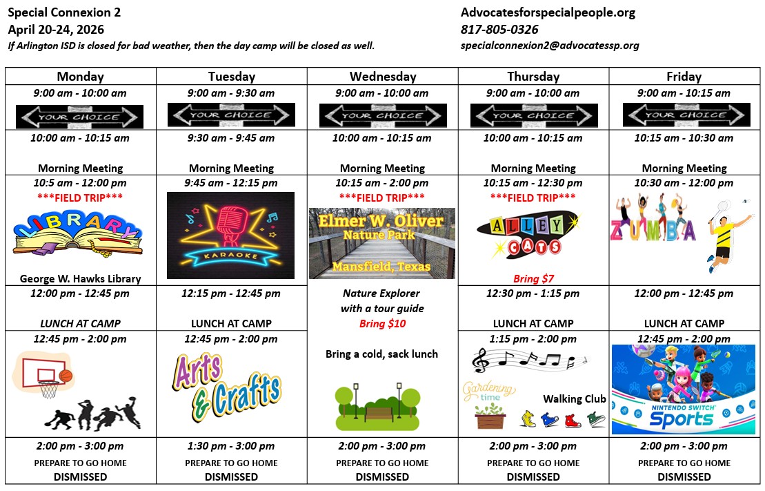 Sample Schedule<br />
