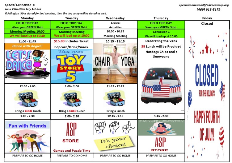 Sample Schedule<br />
