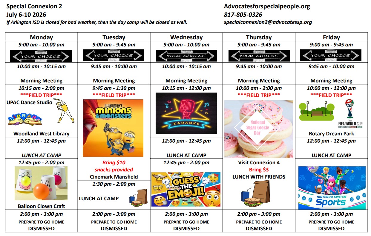 Sample Schedule<br />
