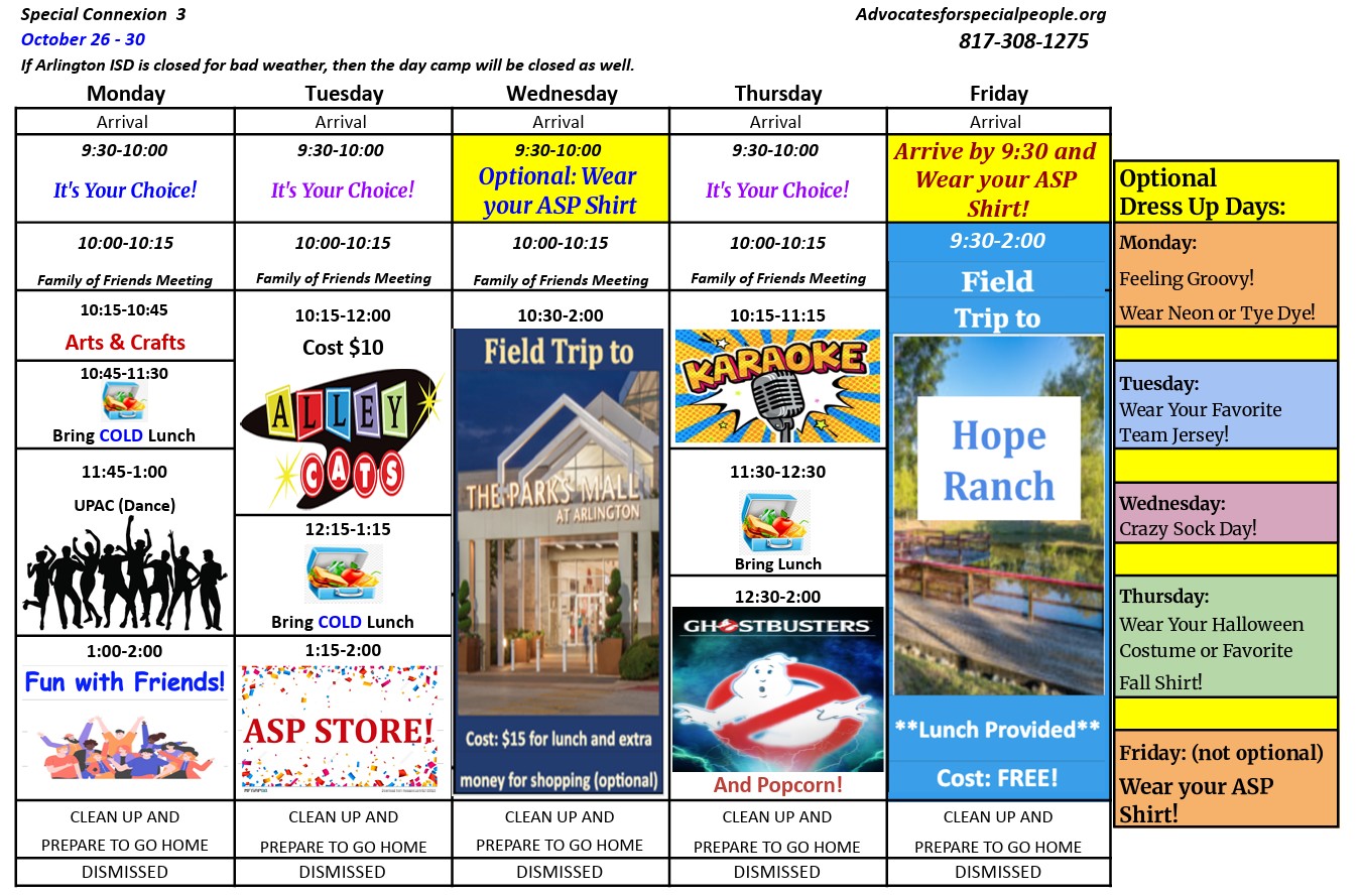 Sample Schedule<br />

