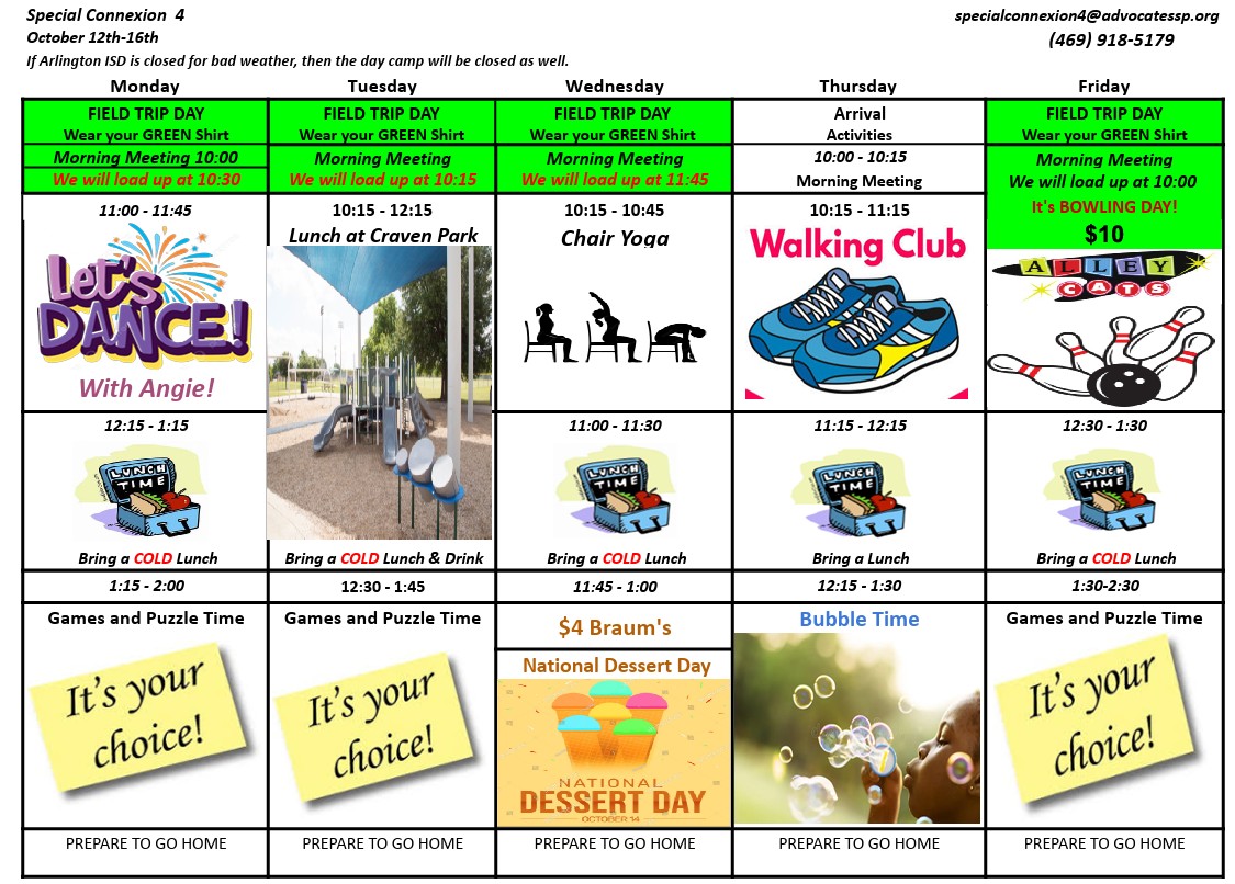 Sample Schedule<br />
